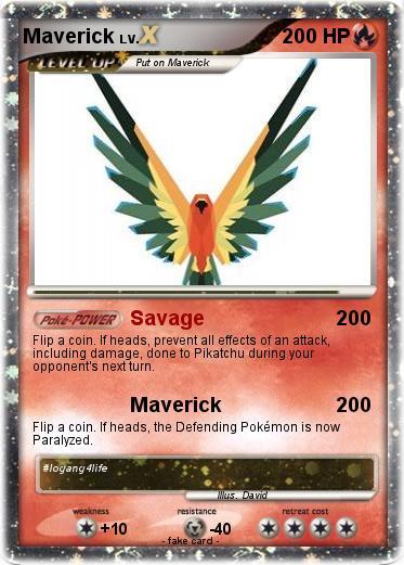 Maverick Savage Logo - Pokémon Maverick 44 44 - Savage - My Pokemon Card
