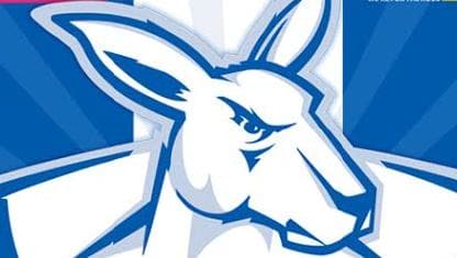 Kangaroo and Sun Logo - North Melbourne logo: Kangaroos unveil new-look logo, going for a ...