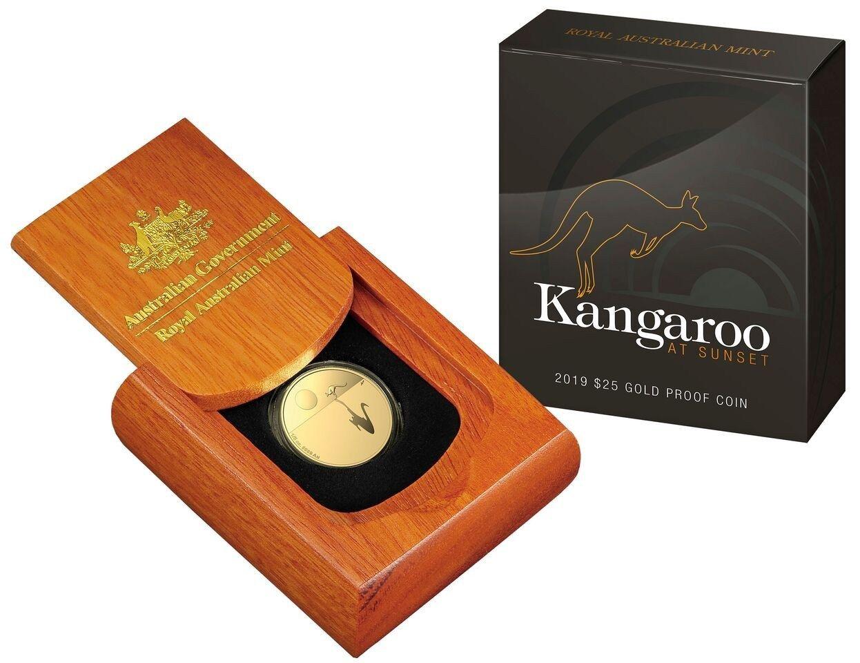 Kangaroo and Sun Logo - Australia: Sun Sets On The Golden Kangaroo Fifth Ounce Coin