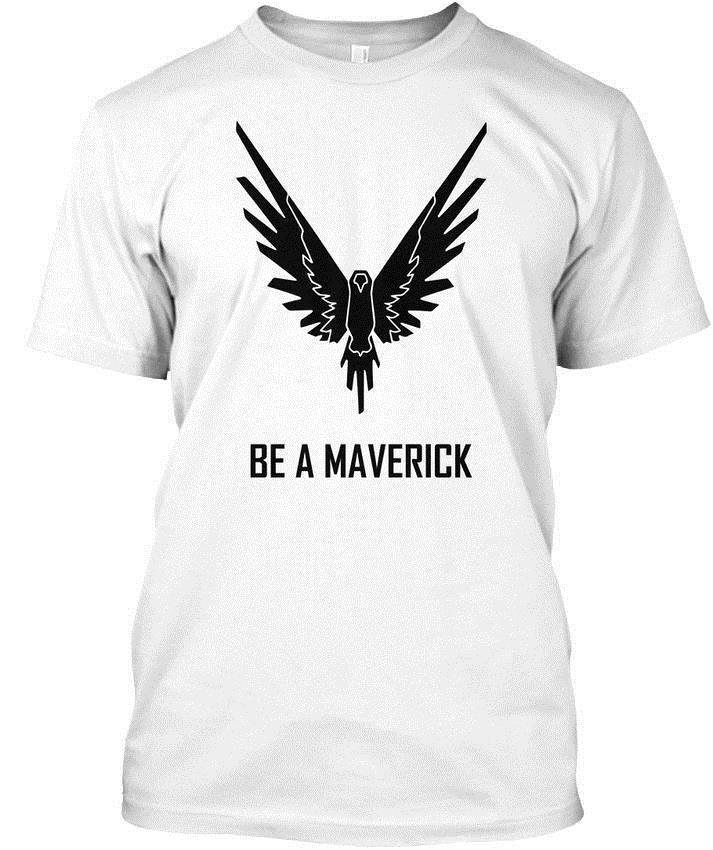 Be a Maverick Logo - Savage Black Logo Be A Maverick Popular Tagless Tee T Shirt T Shirts ...