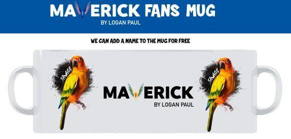 Maverick Logan Paul Savage Logo - Logan Paul MAVERICK SAVAGE Childrens Fans based MugCup | Etsy