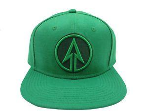 Solid Green Triangle Logo - DC Comics Green Arrow Logo Solid Green Snapback | eBay