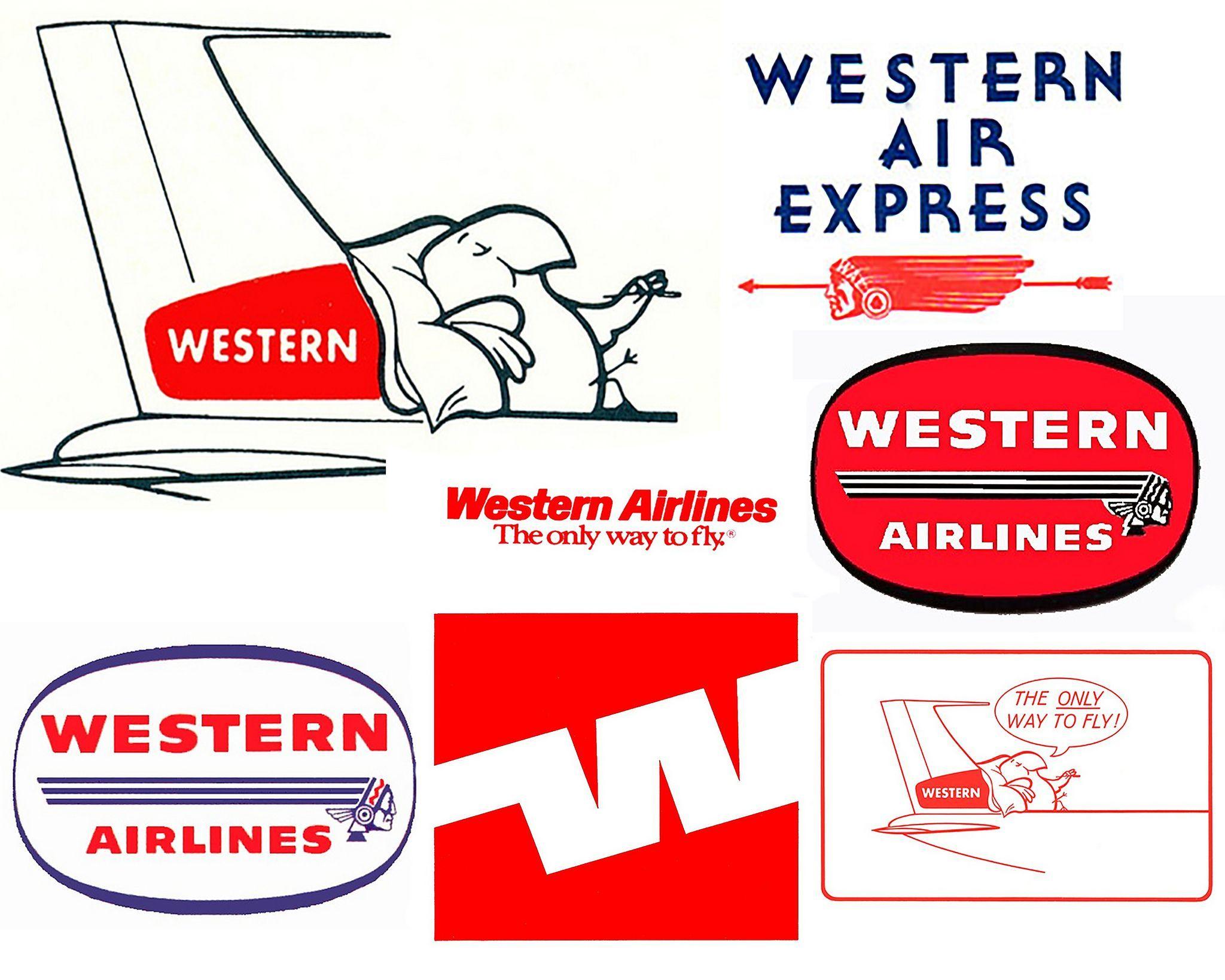Major Airline Logo - Western Airlines Logos & VIB | Airlines and Airline Industry ...
