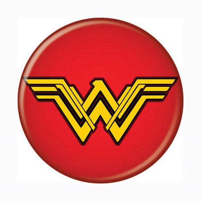 Red Button Logo - Wonder Woman Movie Symbol Red Button