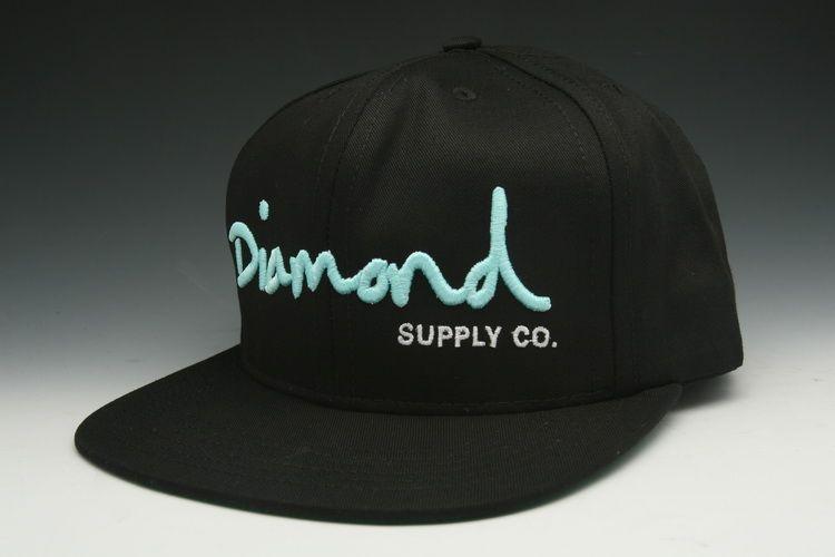 Black Diamond Supply Co Logo - Diamond Supply CO. O.G. Logo Snapback Hats in Black/Diamond Blue