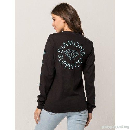 Black Diamond Supply Co Logo - Home Women DIAMOND SUPPLY CO Circle Logo Womens Tee BLACK Circle ...