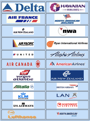 airlines logos and names list