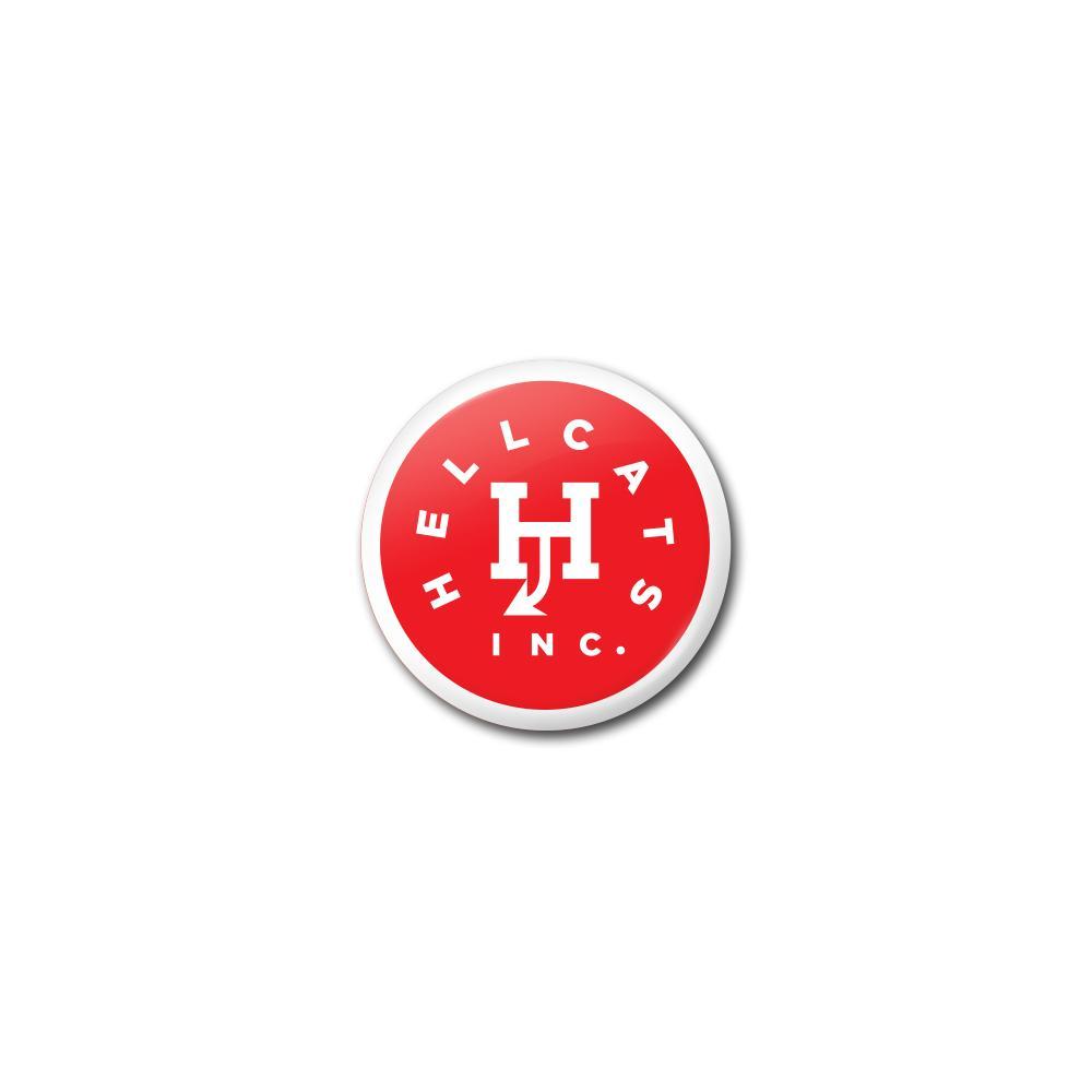 Red Button Logo - Hellcats Logo Button (Red)