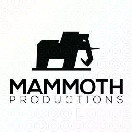 Black Mammoth Logo - Black Mammoth Logo Design or a Black Elephant On StockLogos