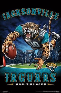 Jaguar Football Logo - NFL Football Team Logo Posters
