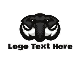 Black Mammoth Logo - Mammoth Logo Maker | BrandCrowd