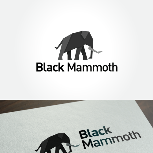 Black Mammoth Logo - Create a mammoth that seeks to invest in companies! | Logo design ...