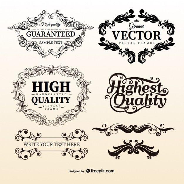 Vintage Floral Logo - Vintage floral frame templates Vector | Free Download