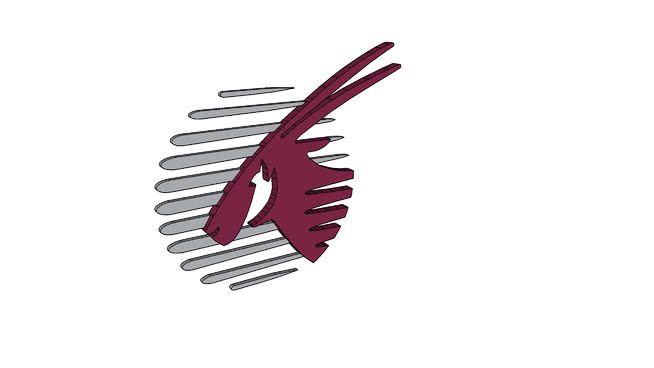 Qatar Airways Logo - Qatar Airways Logo | 3D Warehouse