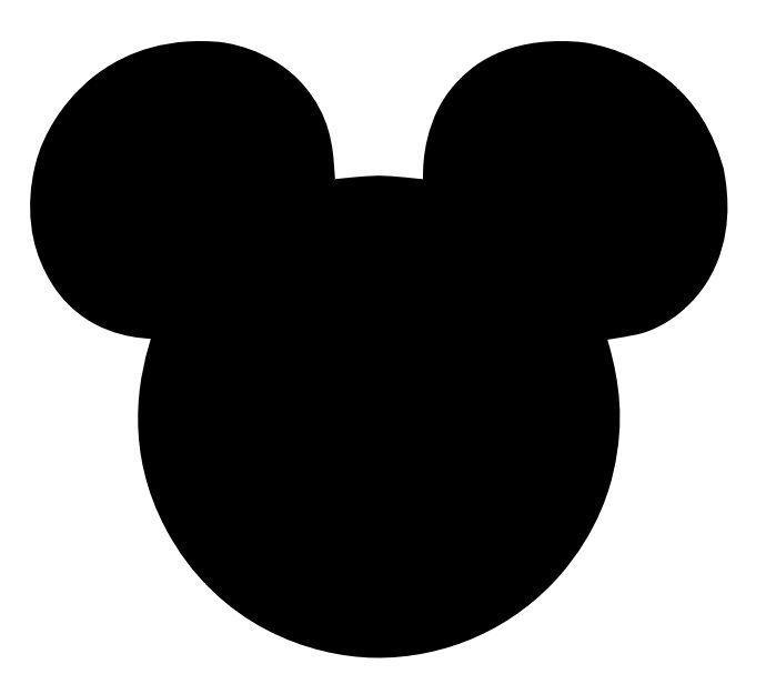 Mickey Mouse Head Logo - Free download Mickey Silhouette Clipart for your creation. | DISNEY ...