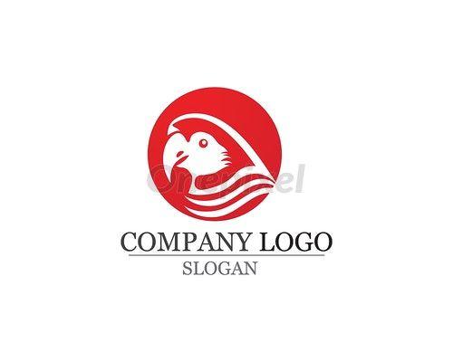 Red Bird Company Logo - Bird Logo and symbols Template vector red color - 4575338 | Onepixel