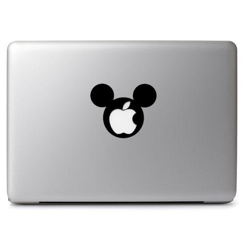 Mickey Mouse Head Logo - Disney Mickey Mouse Head Silhouette with Cutout for Glowing Apple ...