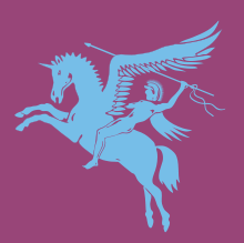 Horse Flying B Logo - Pegasus