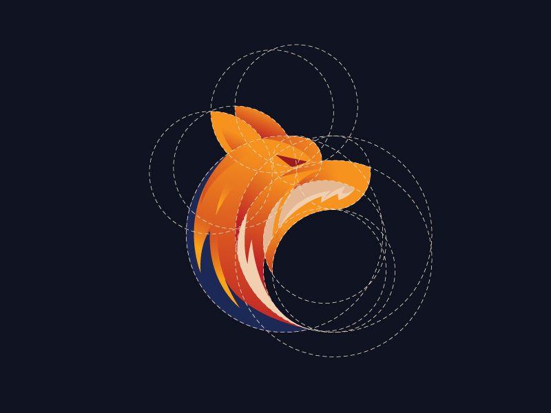 Golden Ratio Logo - Fox Logo Design with Golden Ratio by DAINOGO | Dribbble | Dribbble