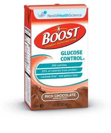 Boost Glucose Control Logo - Boost Glucose Control, Oral Supplement, Chocolate, 8 oz., Brikpak