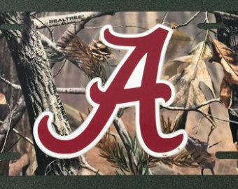 Camo Alabama Logo - Alabama car tag