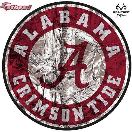 Camo Alabama Logo - Fathead Alabama Crimson Tide Realtree Camo Teammate Logo