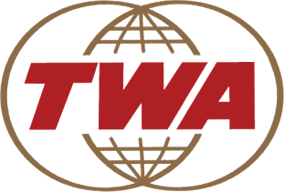 Double Globe Logo - Another classic airline logo: The TWA double globe designed for ...