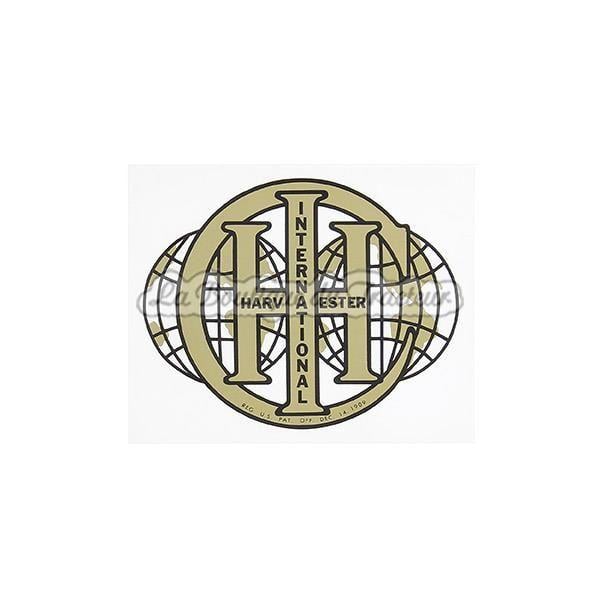 Double Globe Logo - Autocollant pour moteur fixe International Harvester Company