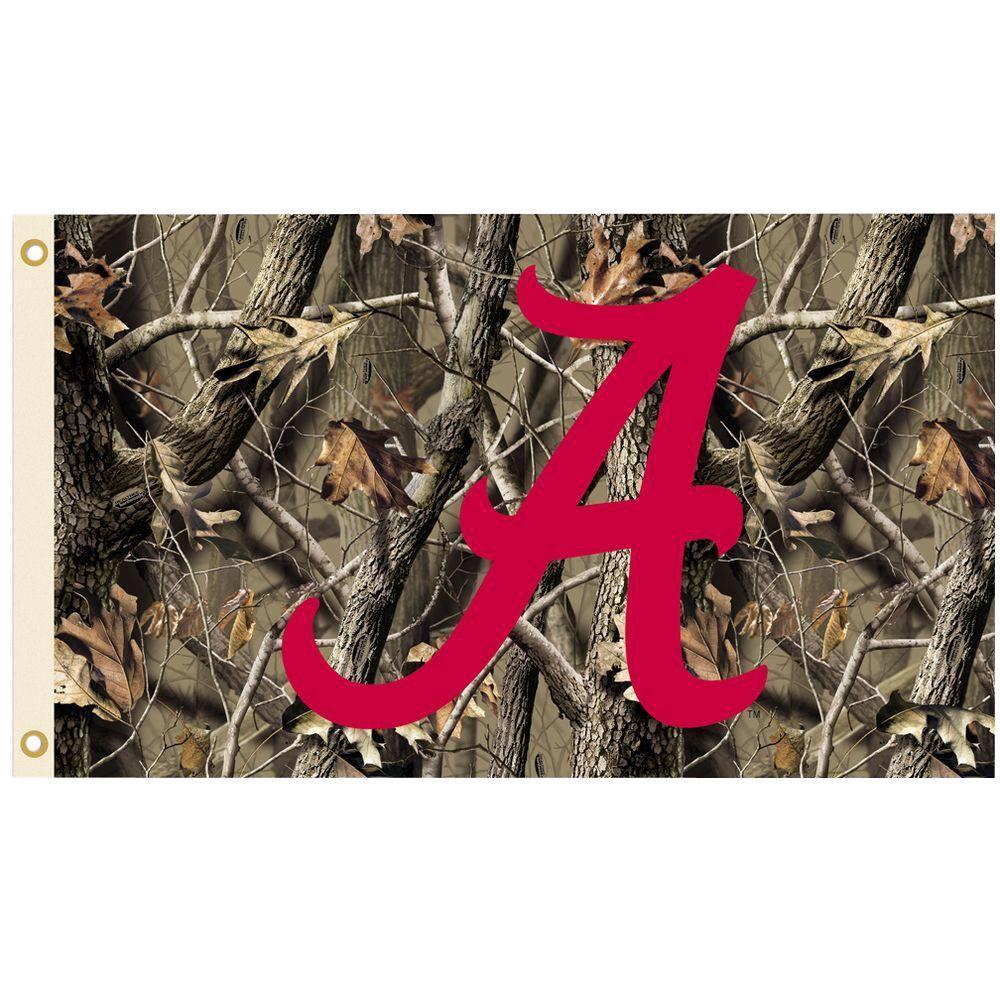 Camo Alabama Logo - BSI Products NCAA 3 ft. x 5 ft. Realtree Camo Background Alabama ...
