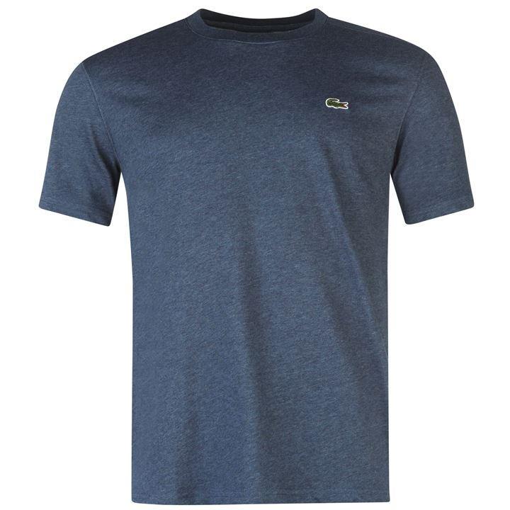 Well Known Clothing Logo - Lacoste T Shirt Blue Basic Logo Men Marl Well-Known Clothing