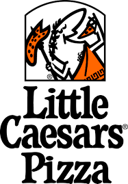 Caesars Logo - Little Caesars Logo: Julius Caesar eating pizza, connects to