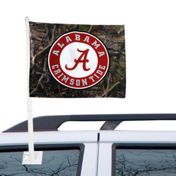 Camo Alabama Logo - Alabama Crimson Tide Camo Logo Two Sided Fashion Car Flag. Official