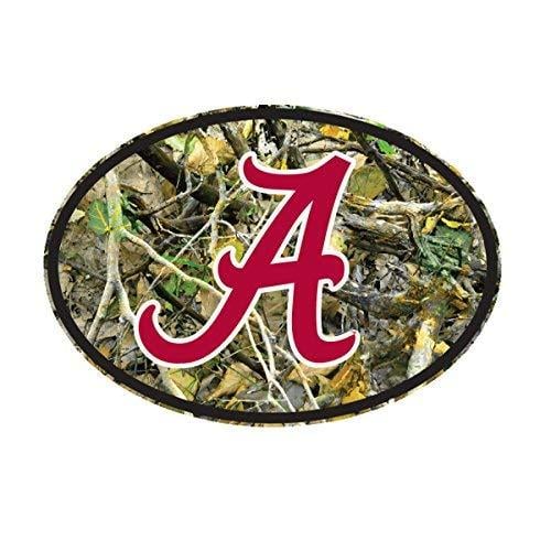 Camo Alabama Logo - Alabama Crimson Tide Camo Euro With Flying A Decal | Amazon.com