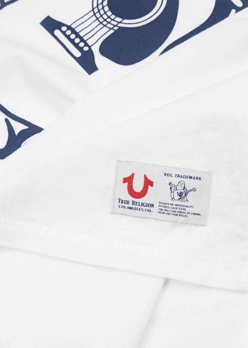 New True Religion Logo - True Religion White Buddha-print cotton T-shirt - Harvey Nichols
