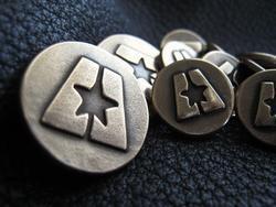 Bronze Company Logo - Custom BRONZE Blazer Buttons in Solid BRONZE with Business Logo ...