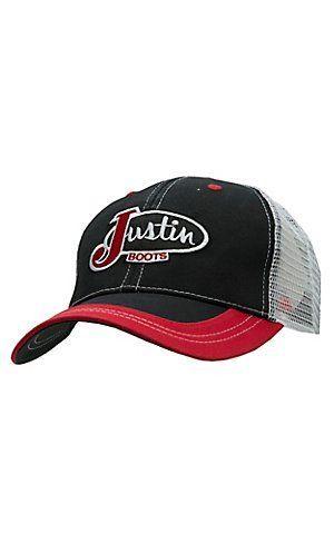 Red and Black Cowboy Logo - Justin Classic Logo Camo Brown Cap | His Style! | Hats, Boots, Cap