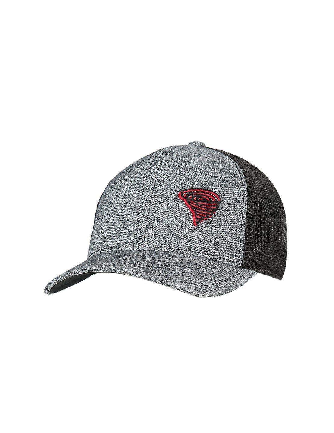 Red and Black Cowboy Logo - Twister Grey with Black Mesh Back and Red Patch Logo Snap Back Cap ...