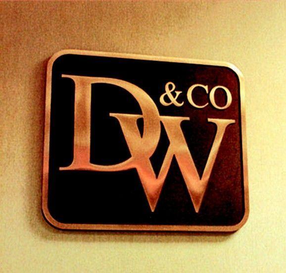 Bronze Company Logo - Custom D&W Corporate Logo Bronze Plaque by Aura Bronze Plaques ...