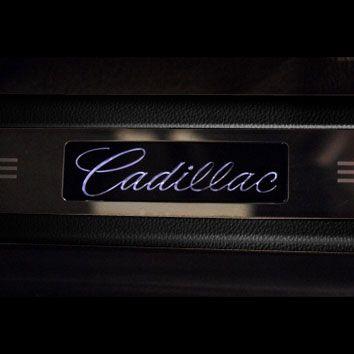 Black Cadillac Logo - SRX Illuminated Door Sills, Cadillac Logo, Black