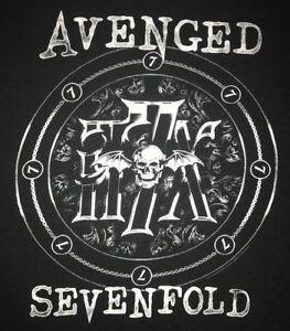 Avenged Sevenfold A7X Logo - AVENGED SEVENFOLD A7X SKULL BAT WINGS LOGO BLACK T SHIRT MENS SMALL ...