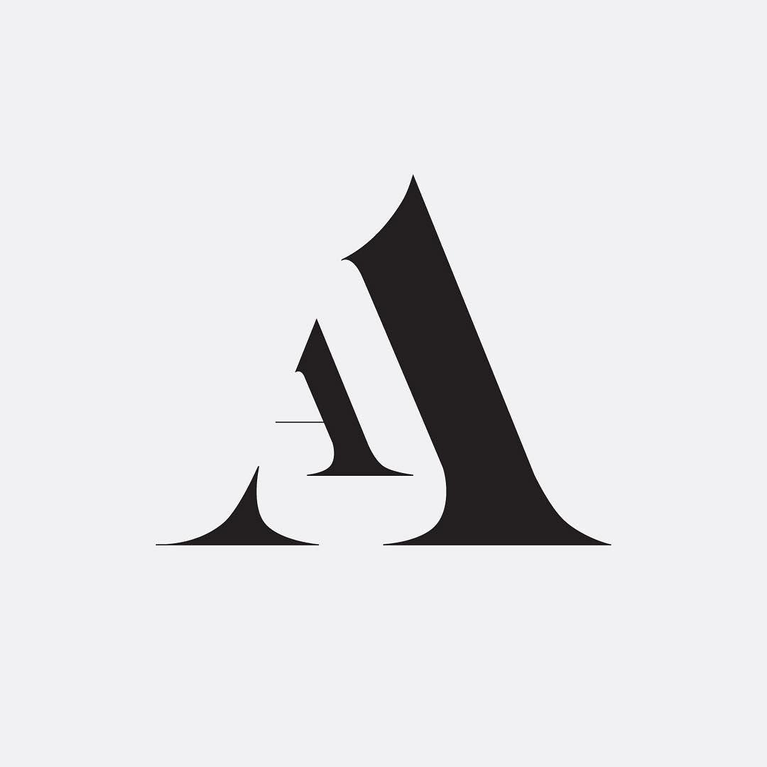 AA Logo - AA monogram by Hope Meng Design www.hopemeng.com // typography ...