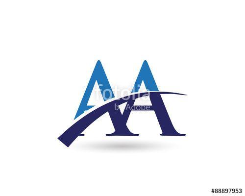Fotolia Logo - AA Logo Letter Swoosh