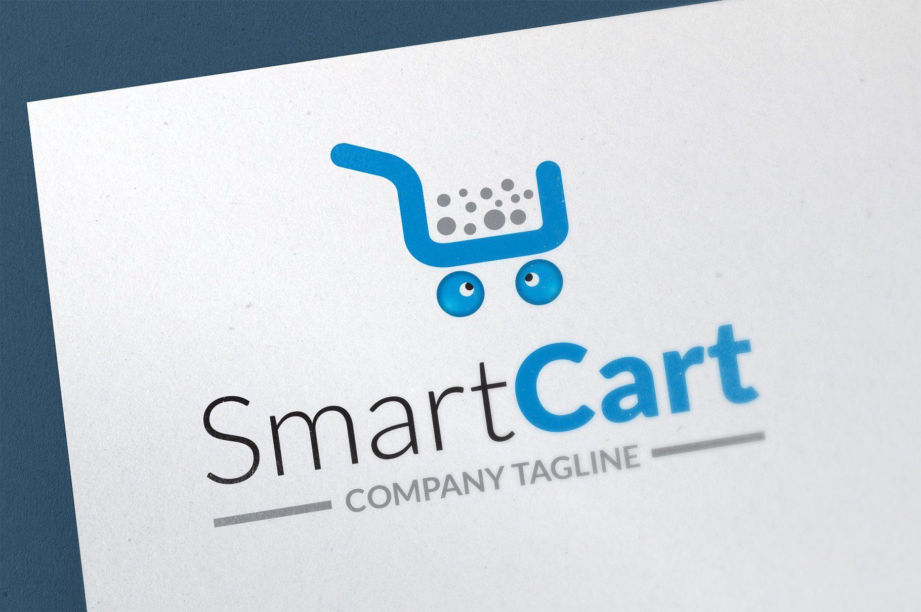 Cart Logo - Smart Cart Shopping Cart Logo Logo Templates Creative Market