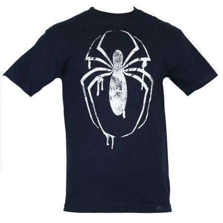 Simple Spider Man Logo - Spider-Man (Marvel Comics) Mens T-Shirt - Distressed Simple Spider ...