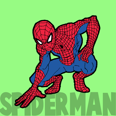 Simple Spider Man Logo - How to Draw Spiderman with Simple Steps Drawing Tutorial - How to ...