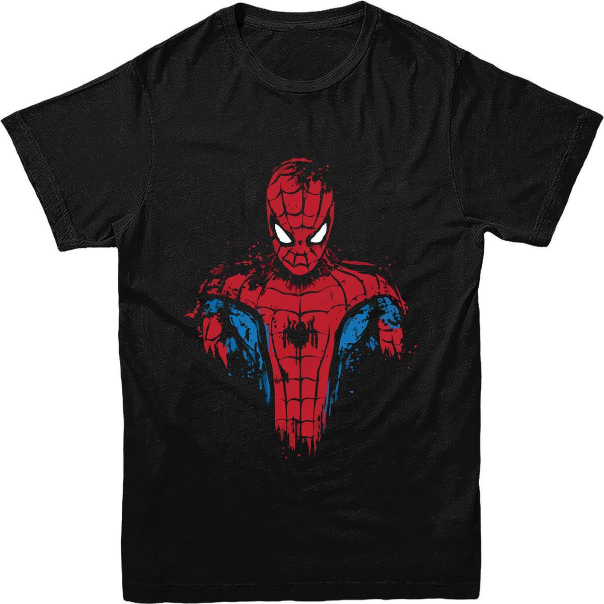 Simple Spider Man Logo - Spiderman T Shirt,Spiderman LOGO T Shirt Marvel Comics Superheroes T ...