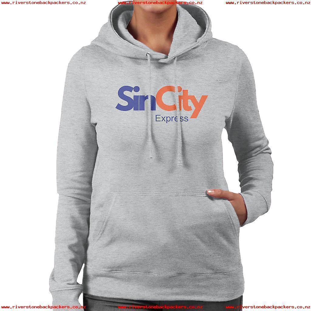 City Express Clothing Logo - Fed Ex Sin City Express Womens Hooded Sweatshirt 315