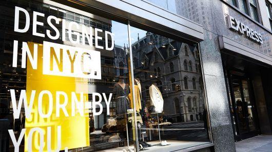 City Express Clothing Logo - Express brings new tech into the Madison Avenue store