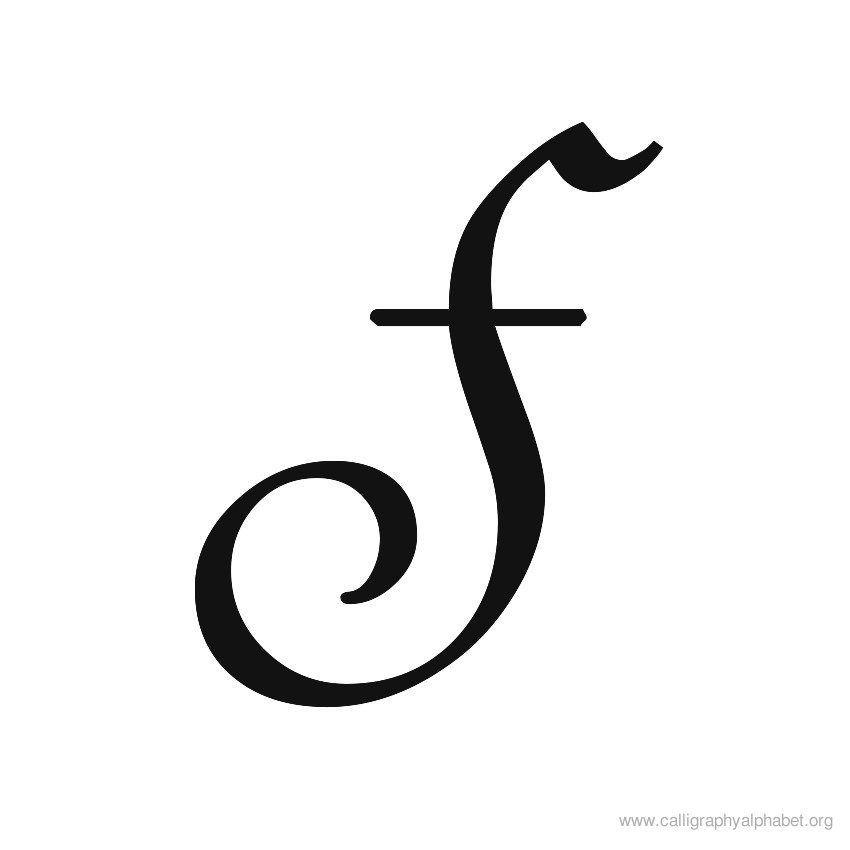 Cursive F Logo - Calligraphy Alphabet Uppercase F | quotes | Calligraphy alphabet ...