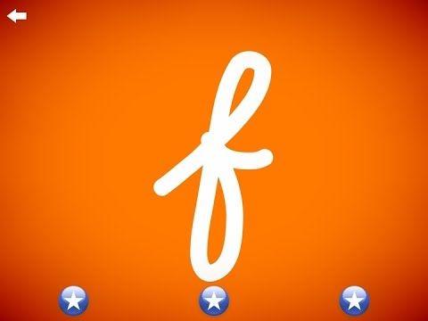 Cursive F Logo - The letter f - Learn the Alphabet and Cursive Writing! - YouTube